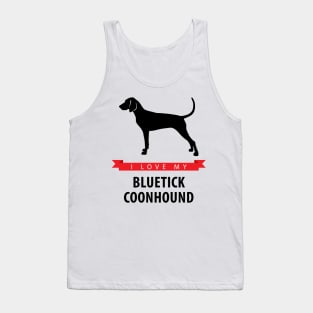 I Love My Bluetick Coonhound Tank Top